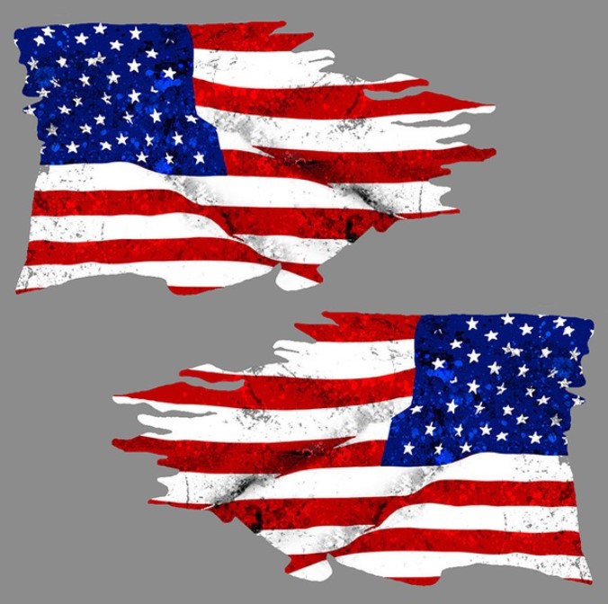 სტიკერი ამერიკის დროშა 15x9 სმ (წყვილი)